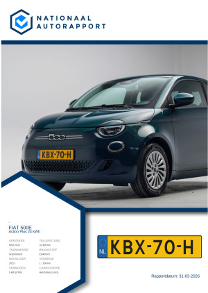 Afbeelding van het Nationaal Autorapport