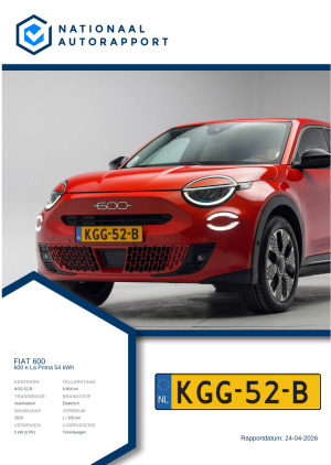 Afbeelding van het Nationaal Autorapport