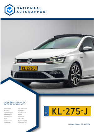 Afbeelding van het Nationaal Autorapport