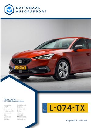 Afbeelding van het Nationaal Autorapport