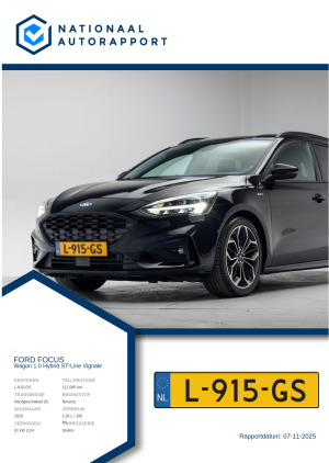 Afbeelding van het Nationaal Autorapport