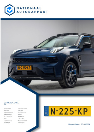 Afbeelding van het Nationaal Autorapport