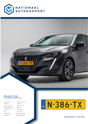 Afbeelding van het Nationaal Autorapport