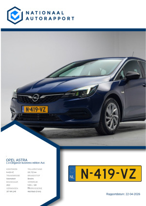 Afbeelding van het Nationaal Autorapport