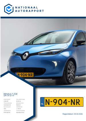 Afbeelding van het Nationaal Autorapport