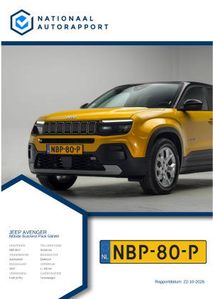 Afbeelding van het Nationaal Autorapport