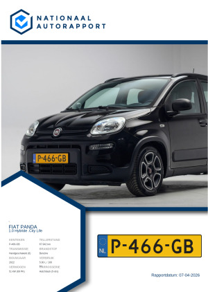 Afbeelding van het Nationaal Autorapport