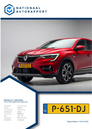 Afbeelding van het Nationaal Autorapport