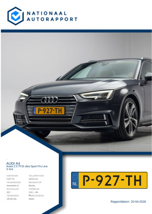 Afbeelding van het Nationaal Autorapport