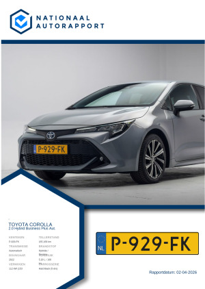 Afbeelding van het Nationaal Autorapport