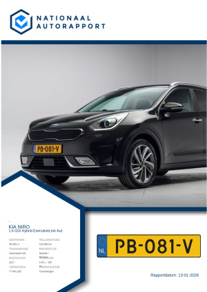 Afbeelding van het Nationaal Autorapport