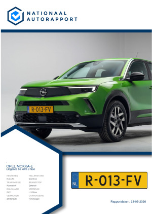 Afbeelding van het Nationaal Autorapport