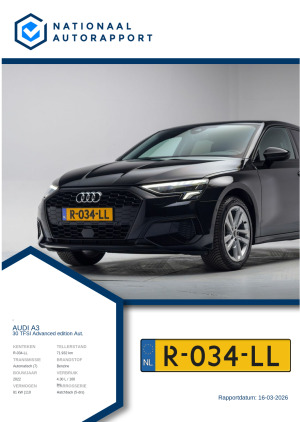 Afbeelding van het Nationaal Autorapport