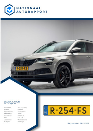 Afbeelding van het Nationaal Autorapport