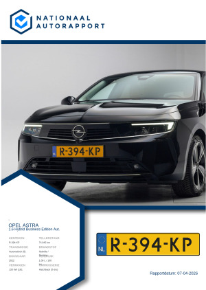 Afbeelding van het Nationaal Autorapport