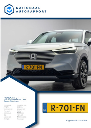 Afbeelding van het Nationaal Autorapport