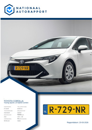 Afbeelding van het Nationaal Autorapport