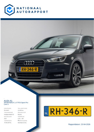 Afbeelding van het Nationaal Autorapport