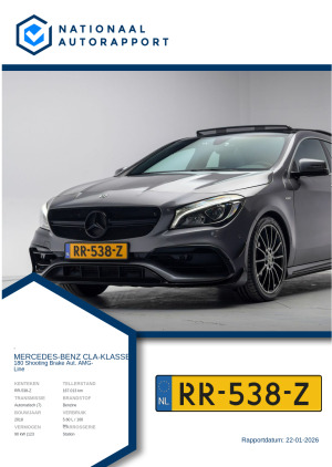 Afbeelding van het Nationaal Autorapport