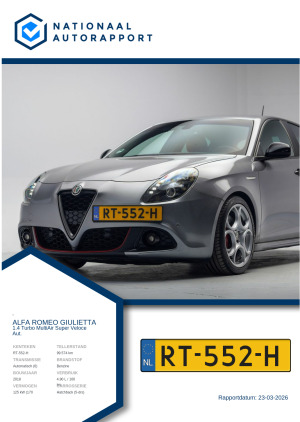 Afbeelding van het Nationaal Autorapport