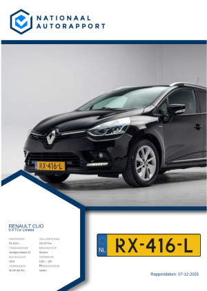 Afbeelding van het Nationaal Autorapport