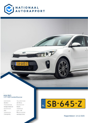 Afbeelding van het Nationaal Autorapport