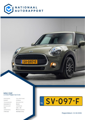 Afbeelding van het Nationaal Autorapport