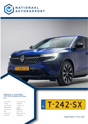 Afbeelding van het Nationaal Autorapport