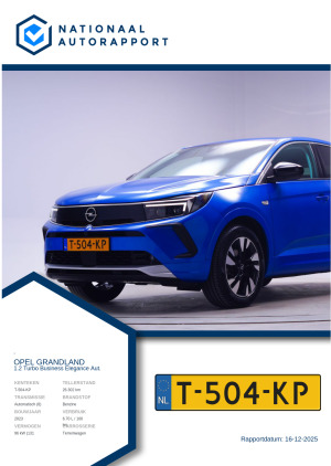 Afbeelding van het Nationaal Autorapport