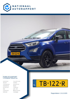 Afbeelding van het Nationaal Autorapport