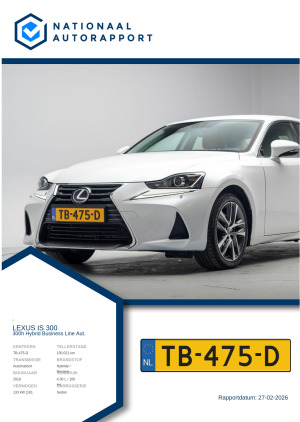 Afbeelding van het Nationaal Autorapport