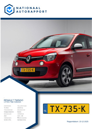 Afbeelding van het Nationaal Autorapport