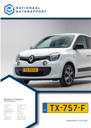 Afbeelding van het Nationaal Autorapport