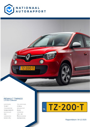 Afbeelding van het Nationaal Autorapport