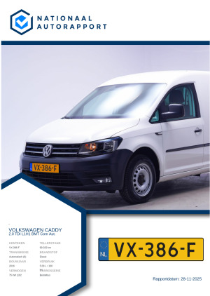 Afbeelding van het Nationaal Autorapport