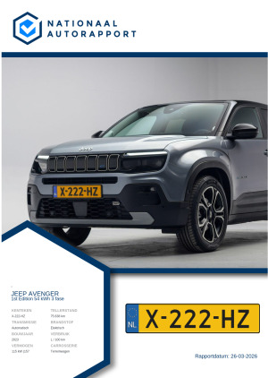 Afbeelding van het Nationaal Autorapport