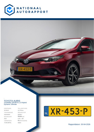 Afbeelding van het Nationaal Autorapport