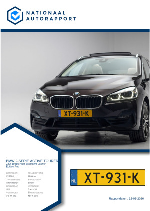 Afbeelding van het Nationaal Autorapport