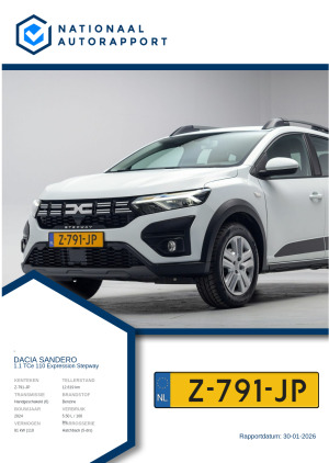 Afbeelding van het Nationaal Autorapport