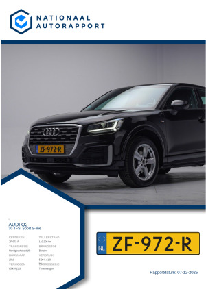 Afbeelding van het Nationaal Autorapport