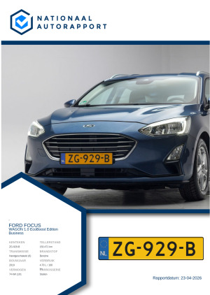 Afbeelding van het Nationaal Autorapport