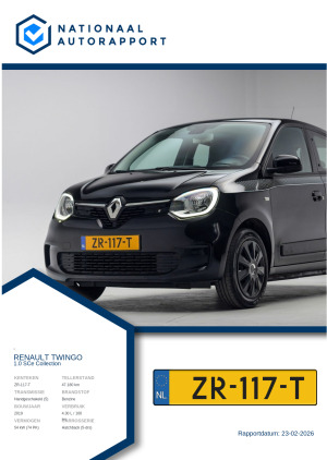 Afbeelding van het Nationaal Autorapport