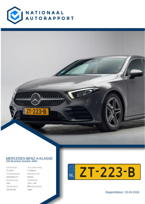 Afbeelding van het Nationaal Autorapport